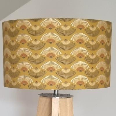 Gold Fan Lampshade