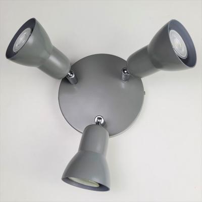 Sloane French Grey Triple Circular Spot Light